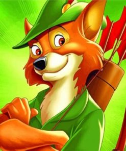 Robbin Hood Cartoon Disney Paint By Numbers