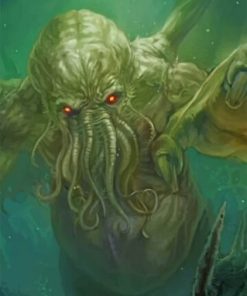 Scary Cthulhu paint by numbers