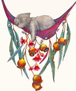 Sleepy Wombat Paint By Numbers