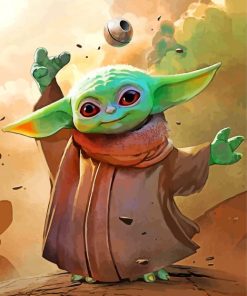 Star Wars Baby Yoda paint by numbers