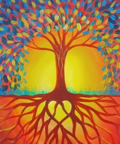 Sunset Tree Of Life Paint By Numbers