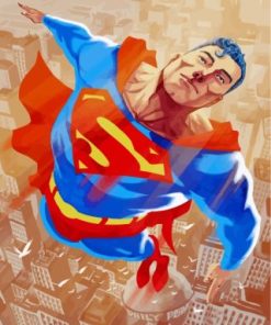 Super Man paint by numbers