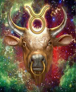 Taurus Zodiac painting by numbers