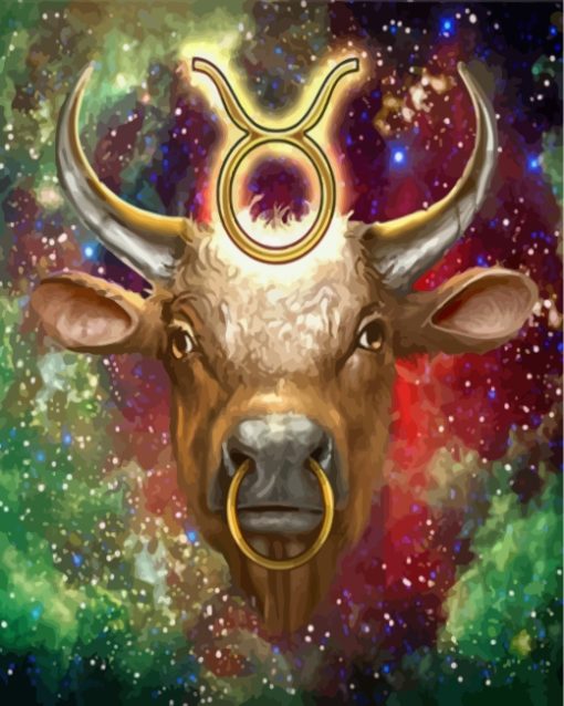 Taurus Zodiac painting by numbers