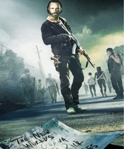 The Walking Dead Movie paint by numbers