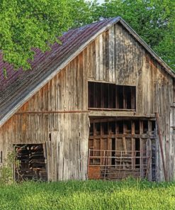 Old Texas Barn Paint By Numbers