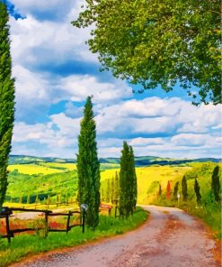 Tuscany Italy paint by numbers