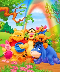 Winnie The Pooh And His Friends paint by numbers