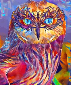 Abstract Owl Bird Paint By Numbers