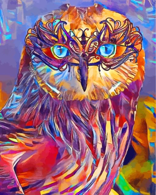 Abstract Owl Bird Paint By Numbers