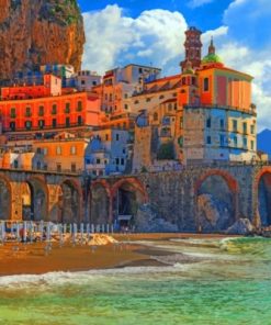 Italy Amalfi Coast paint by numbers