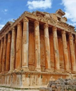 Baalbek Roman Ruins paint by numbers