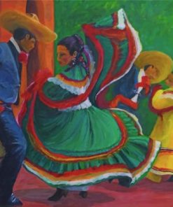 Baile Folklorico paint by numbers