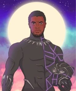 Black Panther paint by numbers