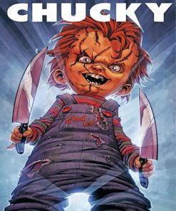 Chucky Doll Paint By Numbers