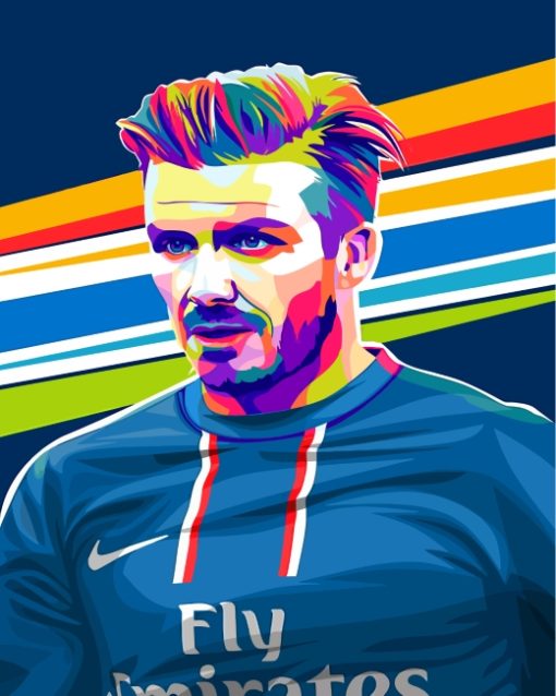 David Beckham Pop Art Paint By Numbers