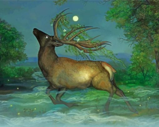 Fantasy Elk Paint By Numbers