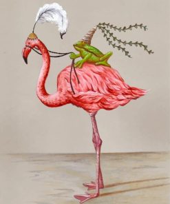 Frog And Flamingo Paint By Numbers