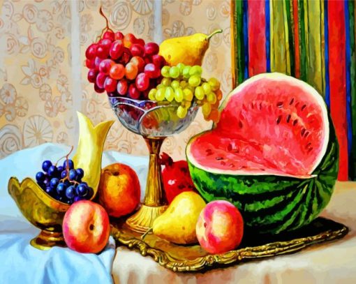 Fruits Still Life Paint By Numbers