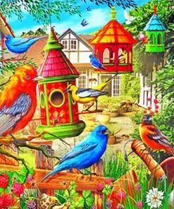 Garden Birds Paint By Numbers