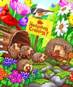 Hedgehog Crossing Paint By Numbers