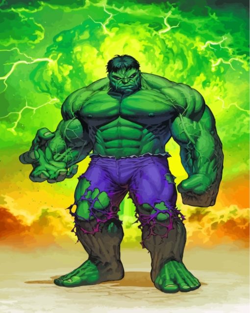 Hulk Hero Paint By Numbers