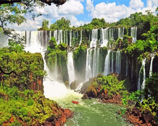 Iguazu Falls Argentina Paint By Numbers