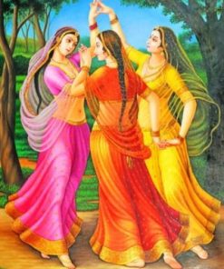 Indian Ladies paint by numbers