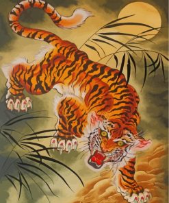 Japanese Tiger Paint By Numbers