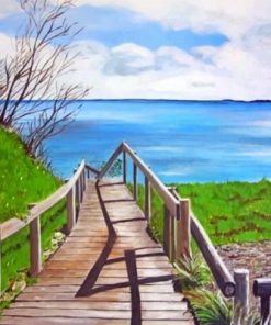 Lake Boardwalk Paint By Numbers