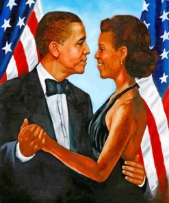 Obama And His Wife Paint By Numbers