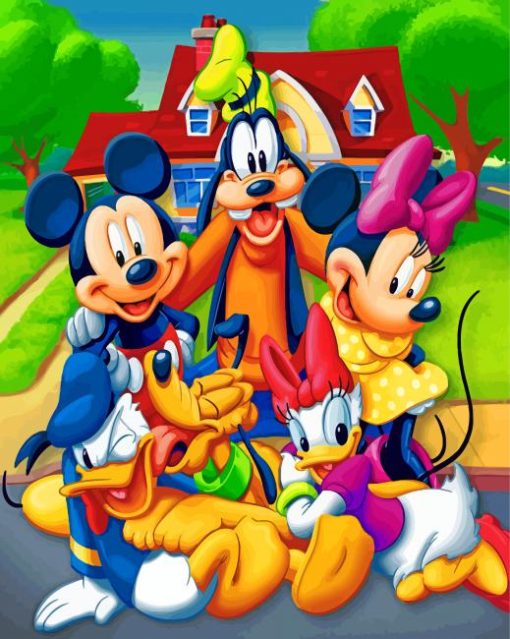 Mickey And Friends Paint By Numbers