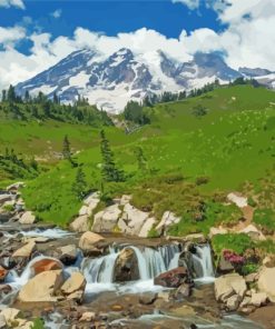 Mount Rainier National Park Paint By Numbers