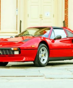 Old Red Ferrari 308 paint by numbers