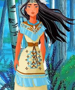 Pocahontas Princess paint by numbers