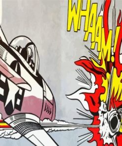 Roy Lichtenstein Whaam paint by numbers