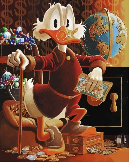 Scrooge Mcduck Animation paint by numbers