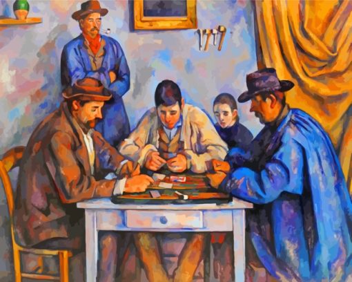 The Card Players Paint By Numbers