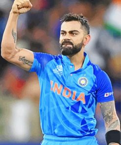 Cricketer Virat Kohli Paint By Numbers