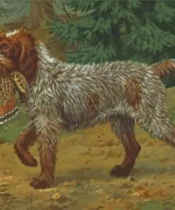 Wirehaired Pointing Griffon Hunting paint by numbers