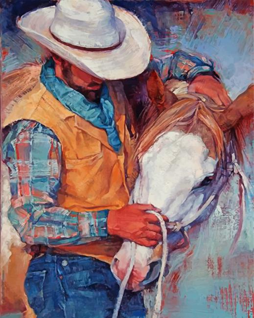 Abstract Cowboy Paint By Numbers