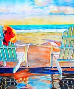 Beach Chairs paint by numbers