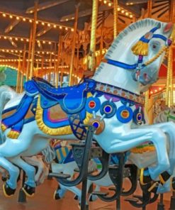 Carousel Horse paint by numbers