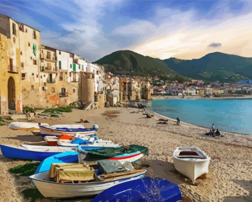 Cefalu Europe Paint By Numbers