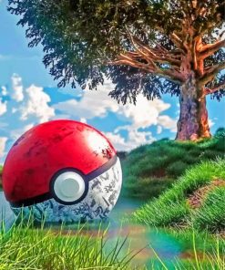 Aesthetic Pokeball Paint By Numbers