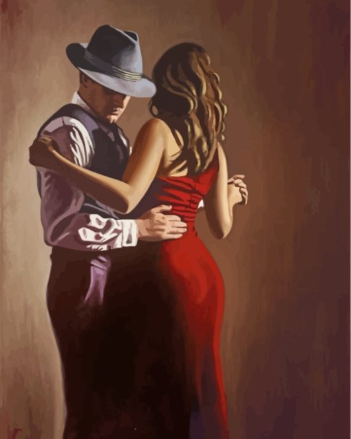 Aesthetic Tango Dancers Paint By Numbers