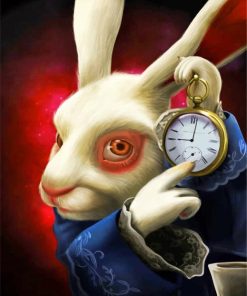 Alice In Wonderland Rabbit Paint By Numbers