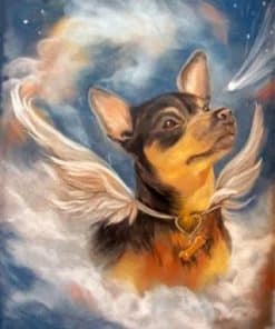 Angel Dog paint by numbers