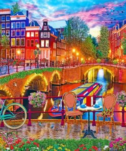 Beautiful Amsterdam Paint By Numbers