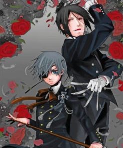 Black Butler Anime paint by numbers